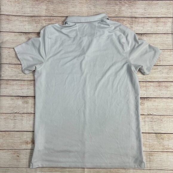 Nike AeroReact Golf Polo Shirt Mens Large grey Dri-FIT Performance Preowned - Picture 2 of 11